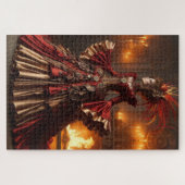 Phoenix Fire Queen Steampunk Viktorianisch Industr Puzzle (Horizontal)
