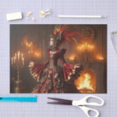 Phoenix Fire Queen Steampunk Viktorianisch Industr Seidenpapier (Handwerk)