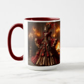 Phoenix Fire Queen Steampunk Viktorianisch Industr Tasse (Links)