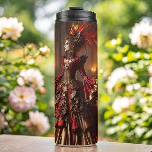 Phoenix Fire Queen Steampunk Viktorianisch Industr Thermosbecher