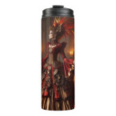 Phoenix Fire Queen Steampunk Viktorianisch Industr Thermosbecher (Vorderseite)