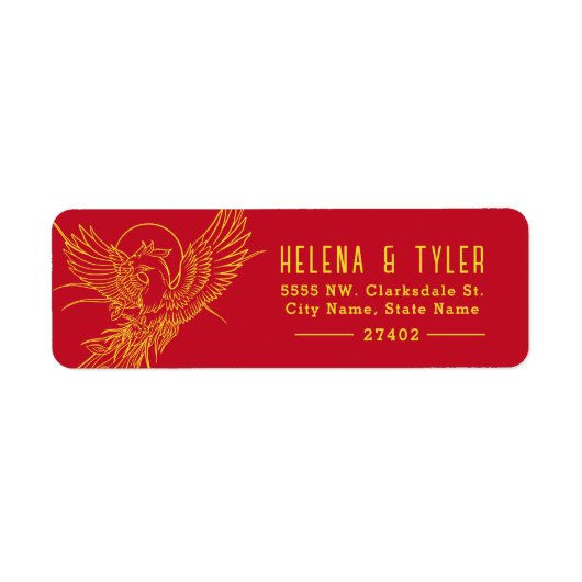 Phoenix Fire | Rot und Gold im Voraus adressiert (Vorne)