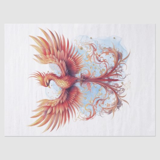 Phoenix Fire Seidenpapier (Vorderseite)