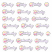 Phoenix Fire Weekday Custom-Cut Vinyl Sticker (Vorderseite)