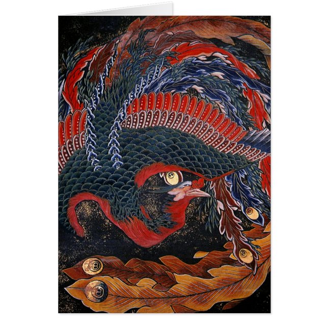 Phoenix (Firebird Goddess) Hokusai Fine Art (Vorne)