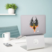 Phoenix Firebird Tribal Flames Aufkleber (Laptop auf Schreibtisch)