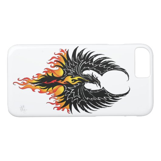 Phoenix Firebird Tribal Flames Case-Mate iPhone Hülle (Rückseite (Horizontal))