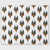 Phoenix Firebird Tribal Flames Geschenkpapier (Flach)
