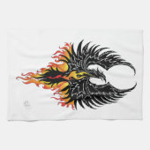 Phoenix Firebird Tribal Flames Geschirrtuch (Horizontal)