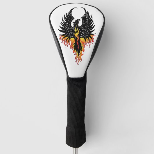 Phoenix Firebird Tribal Flames Golf Headcover (Vorderseite)