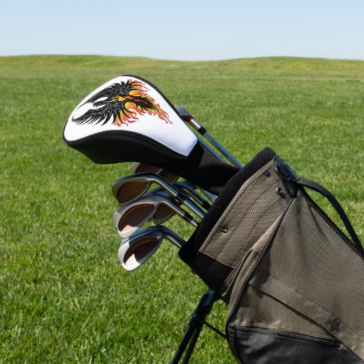 Phoenix Firebird Tribal Flames Golf Headcover (In SItu)
