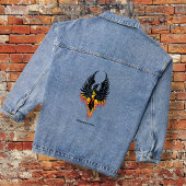 Phoenix Firebird Tribal Flames Jeansjacke