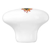 Phoenix Firebird Tribal Flames Keramikknauf (Seitenansicht)
