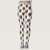 Phoenix Firebird Tribal Flames Leggings (Vorderseite)