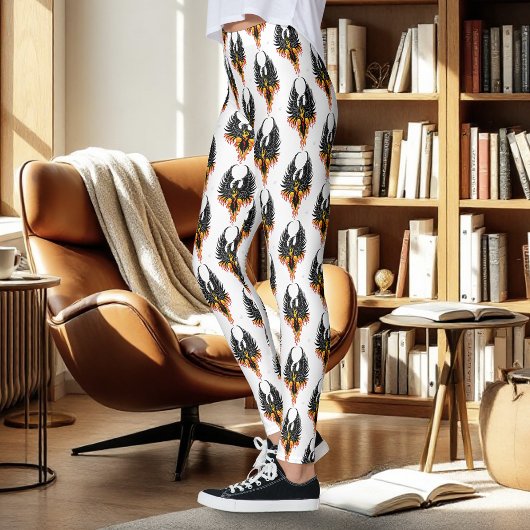 Phoenix Firebird Tribal Flames Leggings