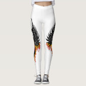 Phoenix Firebird Tribal Flames Leggings (Vorderseite)