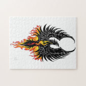Phoenix Firebird Tribal Flames Puzzle (Horizontal)