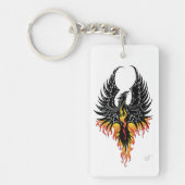 Phoenix Firebird Tribal Flames Schlüsselanhänger (Vorderseite)
