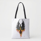 Phoenix Firebird Tribal Flames Tasche (Vorderseite)