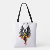 Phoenix Firebird Tribal Flames Tasche (Rückseite)