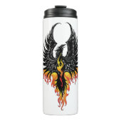 Phoenix Firebird Tribal Flames Thermosbecher (Vorderseite)