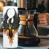 Phoenix Firebird Tribal Flames Thermosbecher