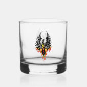 Phoenix Firebird Tribal Flames Whiskyglas (Vorderseite)