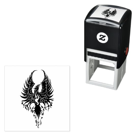 Phoenix Firebird Tribal Flammen Permastempel (Beispiel)