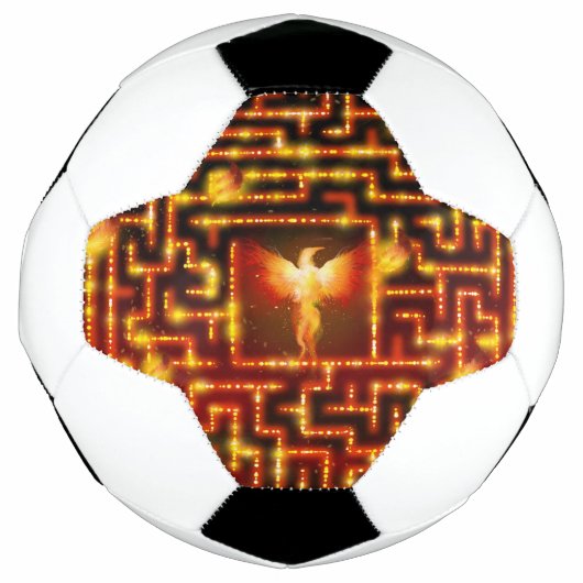 Phoenix Firey Maze Soccer Ball (Vorderseite)