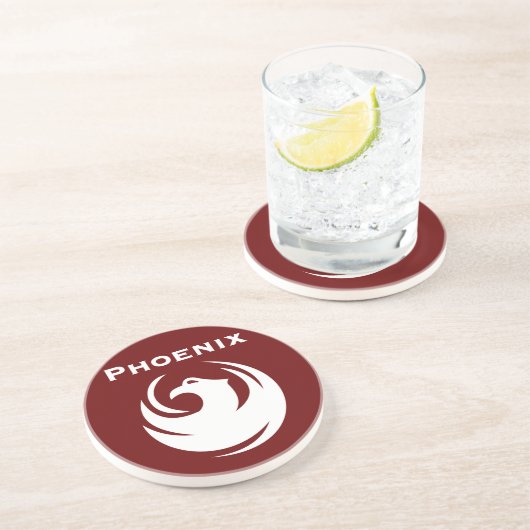 Phoenix-Flagge Getränkeuntersetzer (Seite)