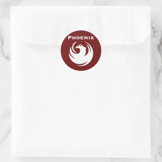 Phoenix-Flagge Runder Aufkleber (Tasche)
