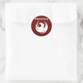 Phoenix-Flagge Runder Aufkleber (Tasche)