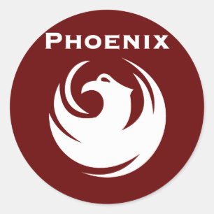 Phoenix-Flagge Runder Aufkleber