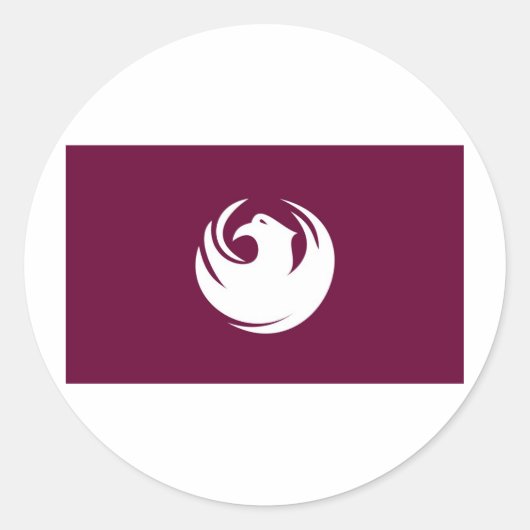 Phoenix-Flagge Runder Aufkleber (Vorderseite)
