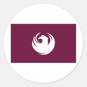 Phoenix-Flagge Runder Aufkleber