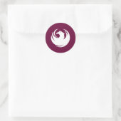 Phoenix-Flagge Runder Aufkleber (Tasche)