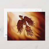 Phoenix Fly Postkarte (Vorne/Hinten)