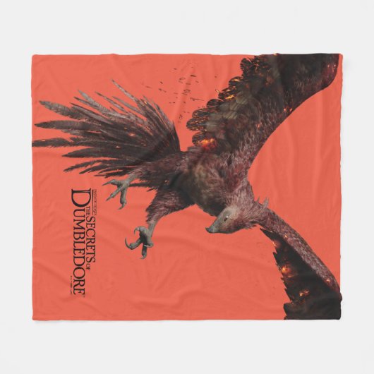 Phoenix Flying Graphic Fleecedecke (Vorderseite (Horizontal))