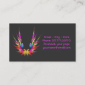 Phoenix - Fraktal Art, coole Visitenkarte (Rückseite)