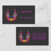 Phoenix - Fraktal Art, coole Visitenkarte (Vorne/Hinten)