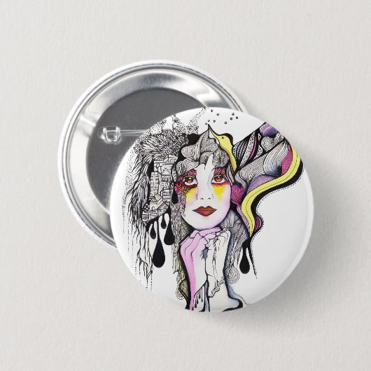 Phoenix-Frau Button (Vorne & Hinten)