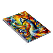 Phoenix-Gans-Flammen-Notizbuch Notizblock (Rechte Seite)