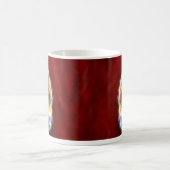 Phoenix gestiegene Fraktal-klassische weiße Tasse (Mittel)