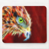 Phoenix gestiegener Fraktal-Adler Mousepad (Vorne)