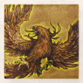 Phoenix Glasuntersetzer (Vorderseite)