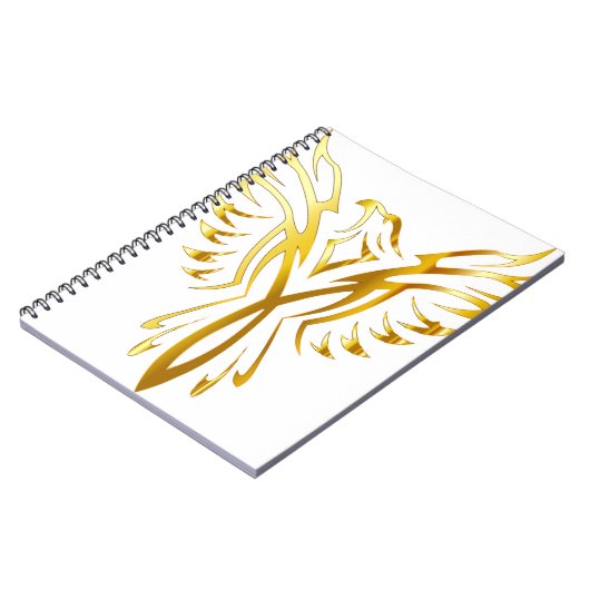 Phoenix-Gold Notizblock (Linke Seite)