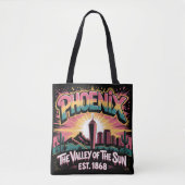 Phoenix Graffiti Skyline Mural Street Art Design Tasche (Vorderseite)