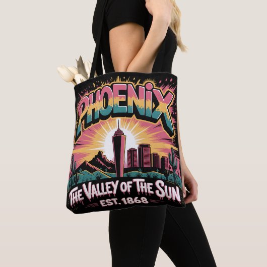 Phoenix Graffiti Skyline Mural Street Art Design Tasche (Von Nahem)
