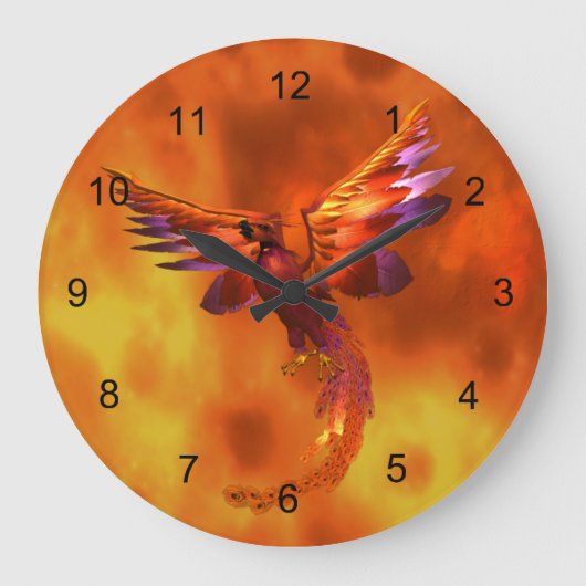 Phoenix Große Wanduhr (Vorderseite)