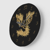 Phoenix Große Wanduhr (Winkel)
